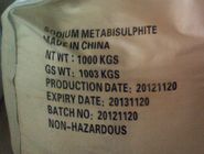 Natrium-Metabisulfite-Nahrungsmittelgrad EC des SO2-65% keine 231-673-0 Na2S2O5 97% Reinheit SMBS
